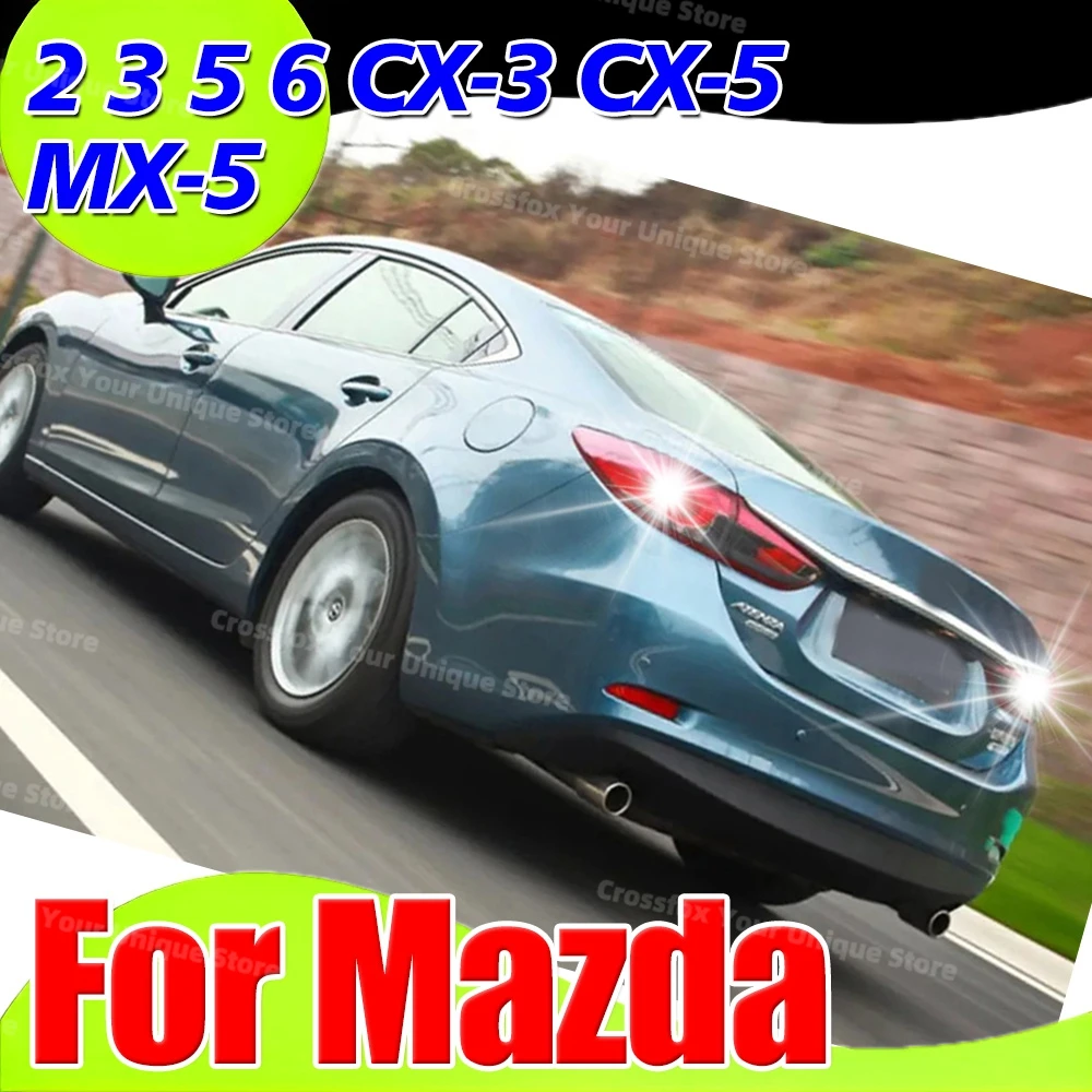 

2X For Mazda CX5 2 DE DL 3 BM BN 5 CX3 DK MX5 6 GG LED Reverse Light Bulbs 6000K On Cars W16W T15 921 912 Back Up Lamps 12V