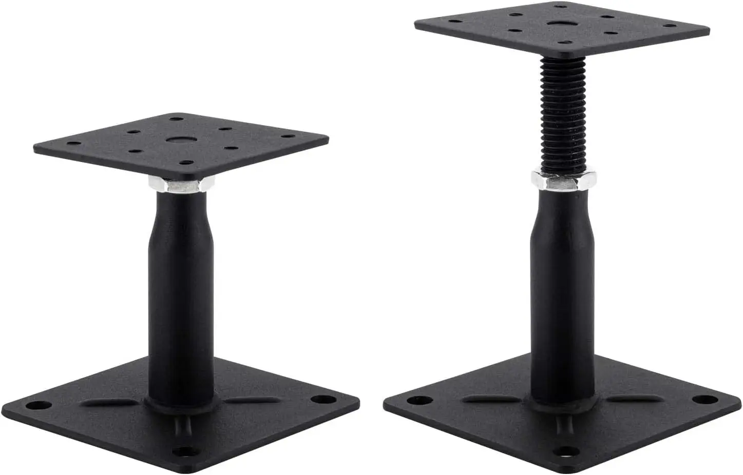 

Комплект из 2 регулируемых опорных стоек для пола, основания террасы, стабилизатор для ступеней автодома - высота от 4 до 7 дюймов