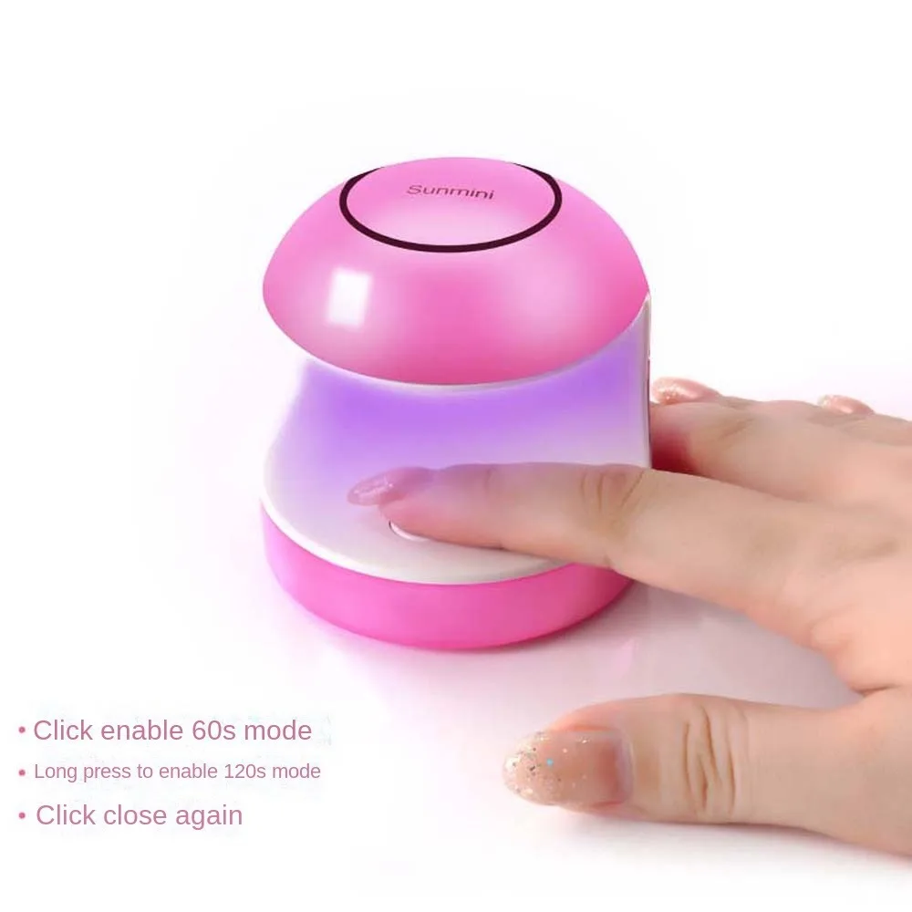 Fototerapia de unhas lâmpada de secagem de unhas ferramentas de manicure uv led gel polonês curado mini secadores de unhas pp cura de secagem rápida