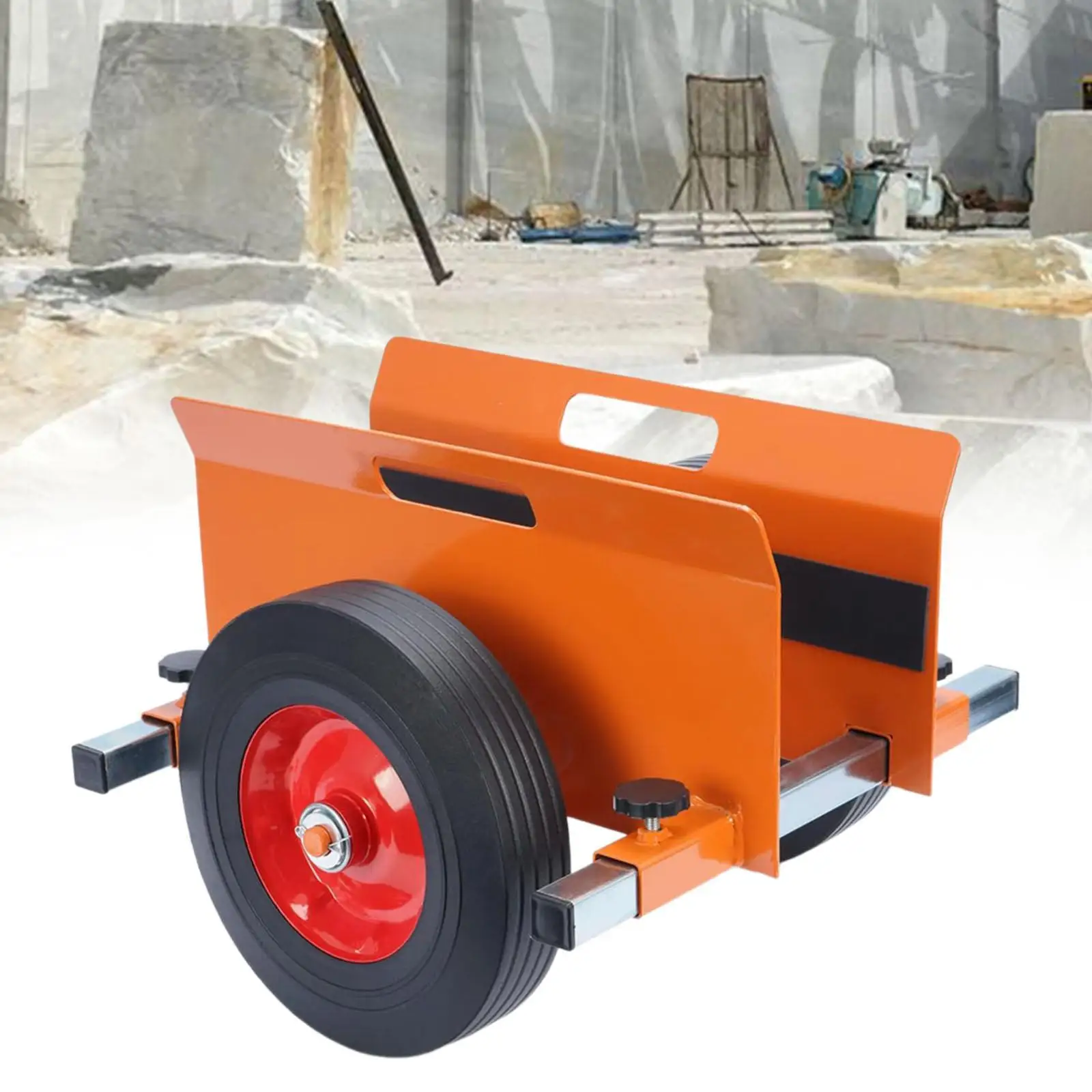 Granite Slab Dolly Steel Panel Dolly All Terrain Door Dolly Cart with Wheels for Drywall Transporting Moving Wood Panels Plywood