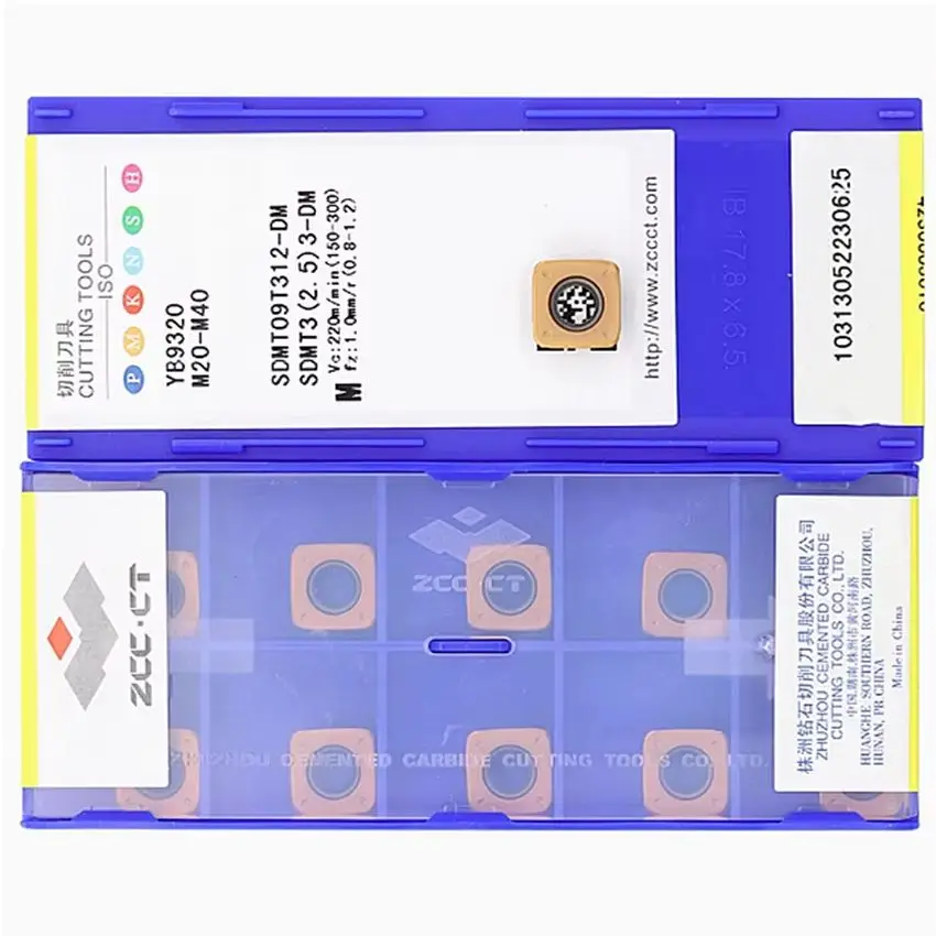 

SDMT09T312-DM YBG202 YBG302 YBM351 YBG212 YB9320 YBD252 ZCC.CT SDMT09T312 SDMT32.53 CNC carbide insert Milling inserts 10pcs/box