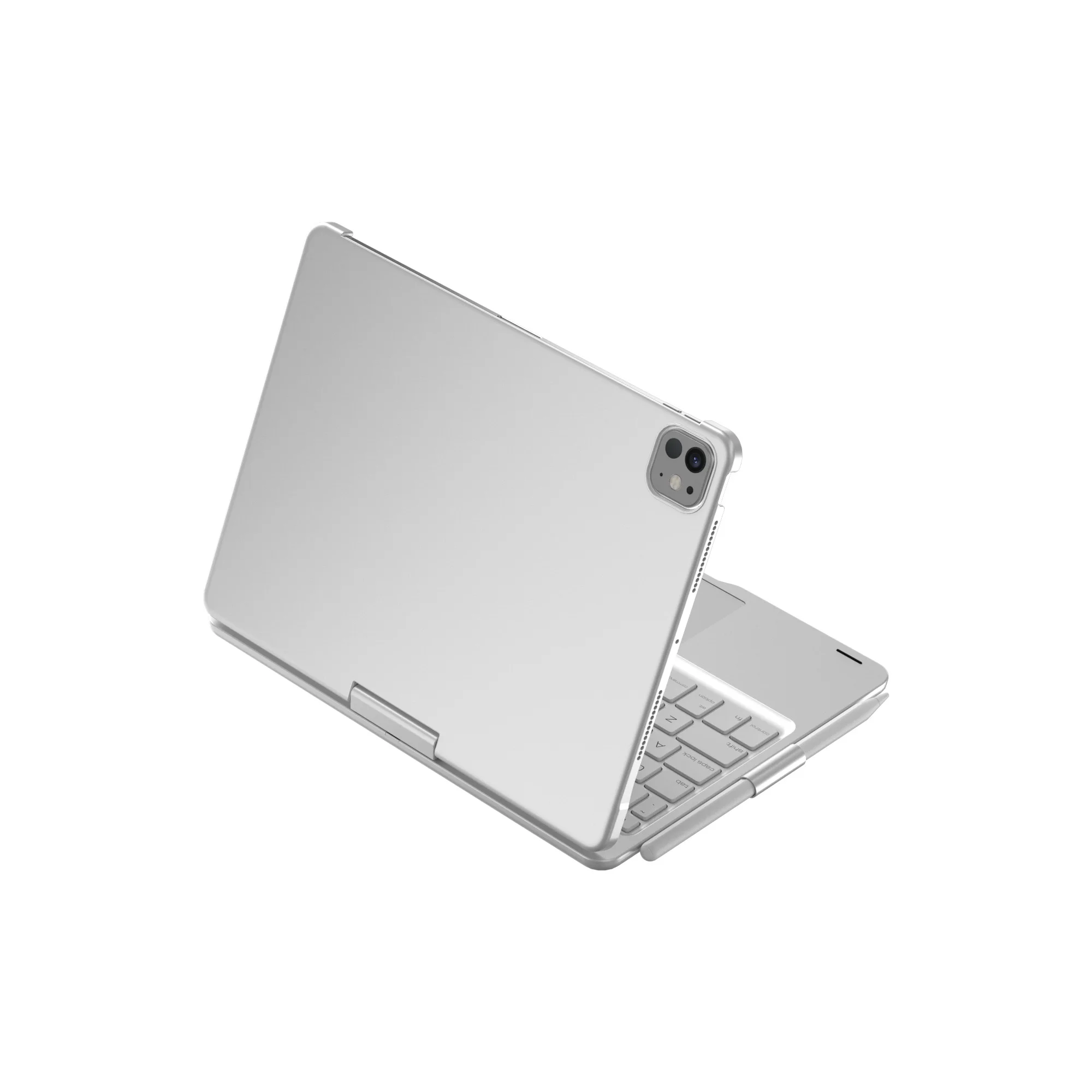 iPad Keyboard Is Suitable for Ipad11Th Tablet Computer Protective Case iPad Air7 Rotating Touch-Sensitive Colorful Mixed-Color Backlight Thin and Portable Wireless Bluetooth Keyboard