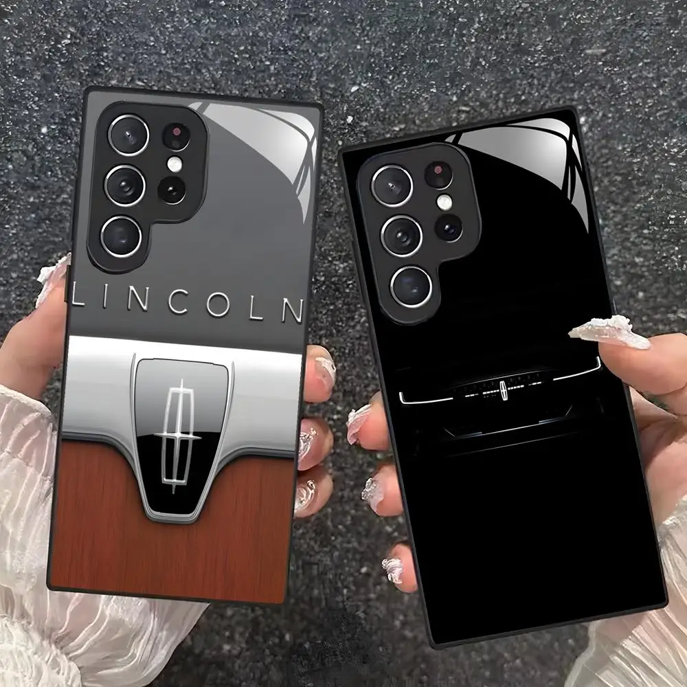 L-LincolnES Luxury Sedan CAR Phone Case For Samsung S26 S25 S24 S23 S22 S21 S20 Plus Ultra Note20 Glass Magnetic Case view 2
