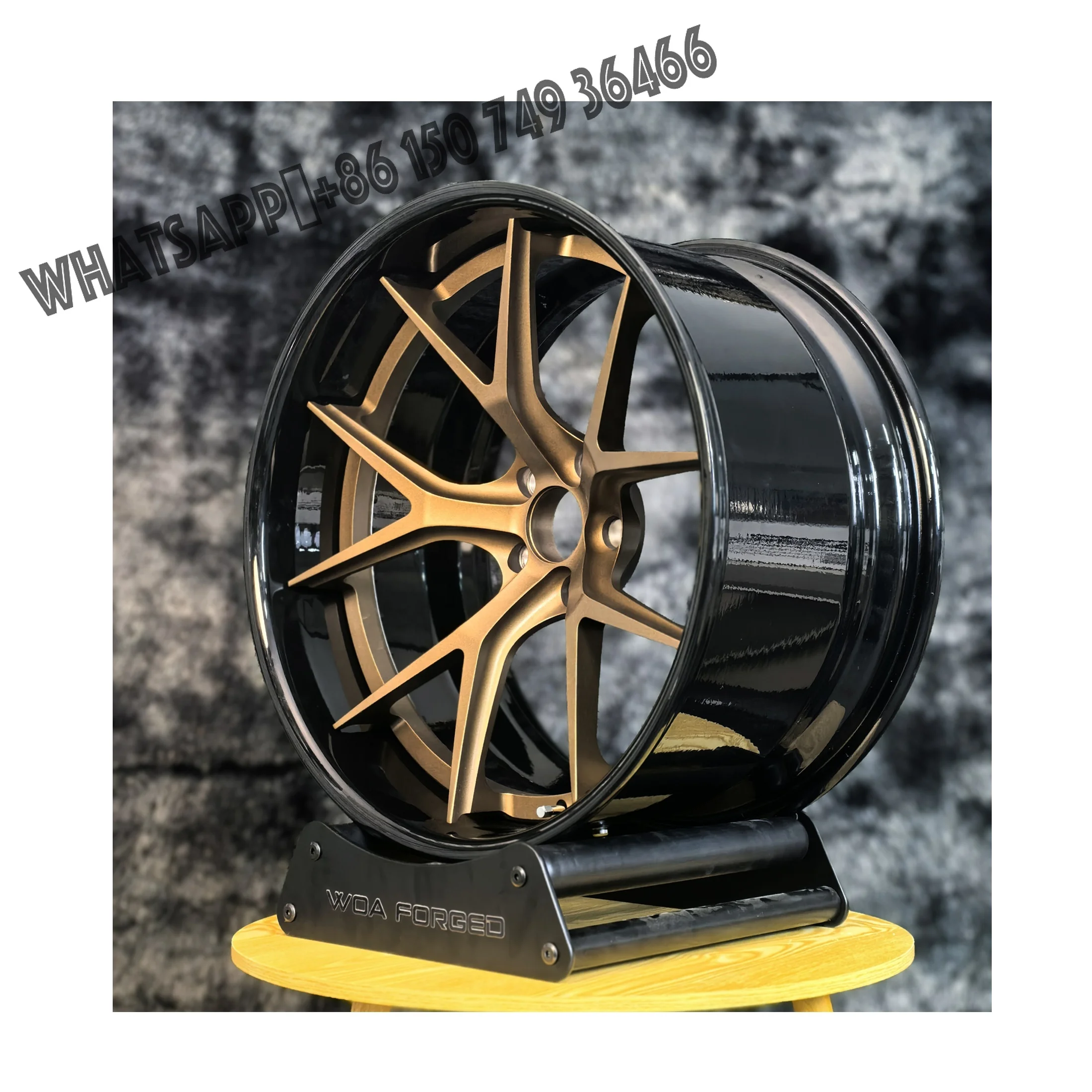 

GT M2 M4 M6 F80 F90 E46 E92 Forged Car Wheels 540i COUPE Bronze 2PC BS LM for BMW for Audi HR with Black Lip for Passenger Cars