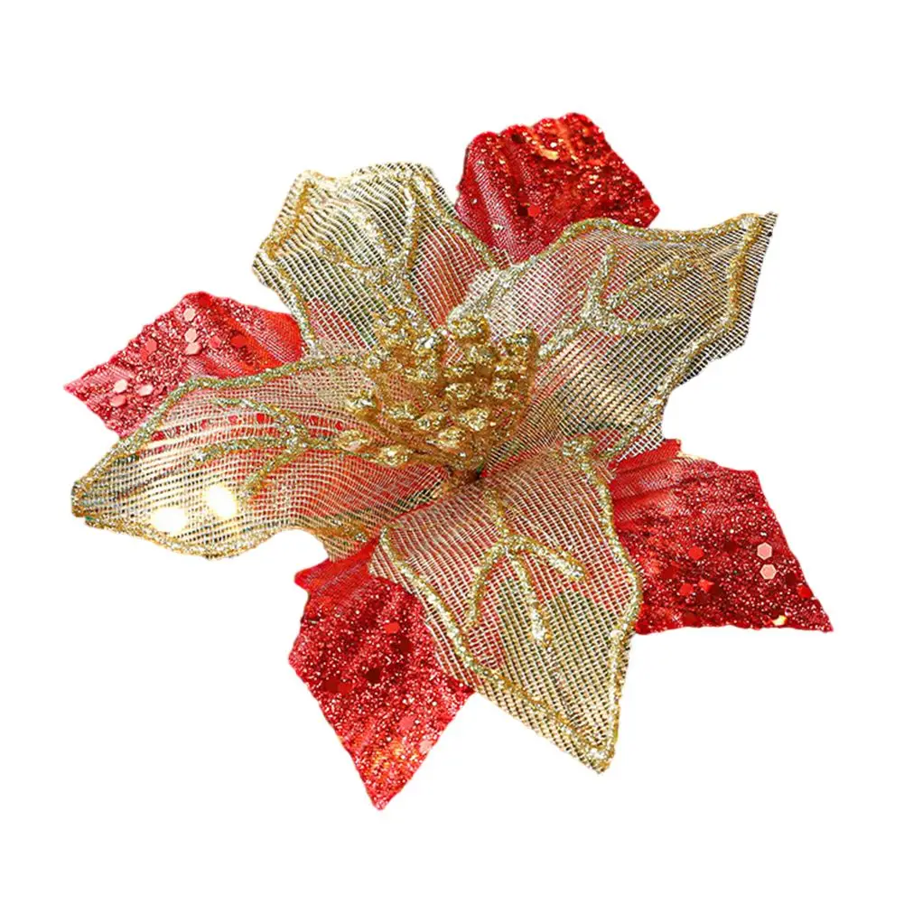 

Practical Hanging Xmas Party Tree Decoration Christmas Flower Christmas Poinsettia For Decoration Christmas Trees