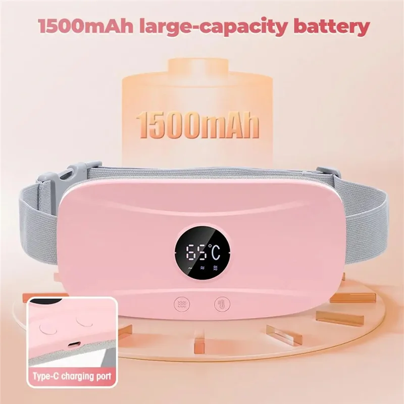 

A38T-Wearable Heating Pad For Cramps Heated Back Brace Back Warmer Heating Pad 3 Gear Electric Heating Pad Lightweights Back