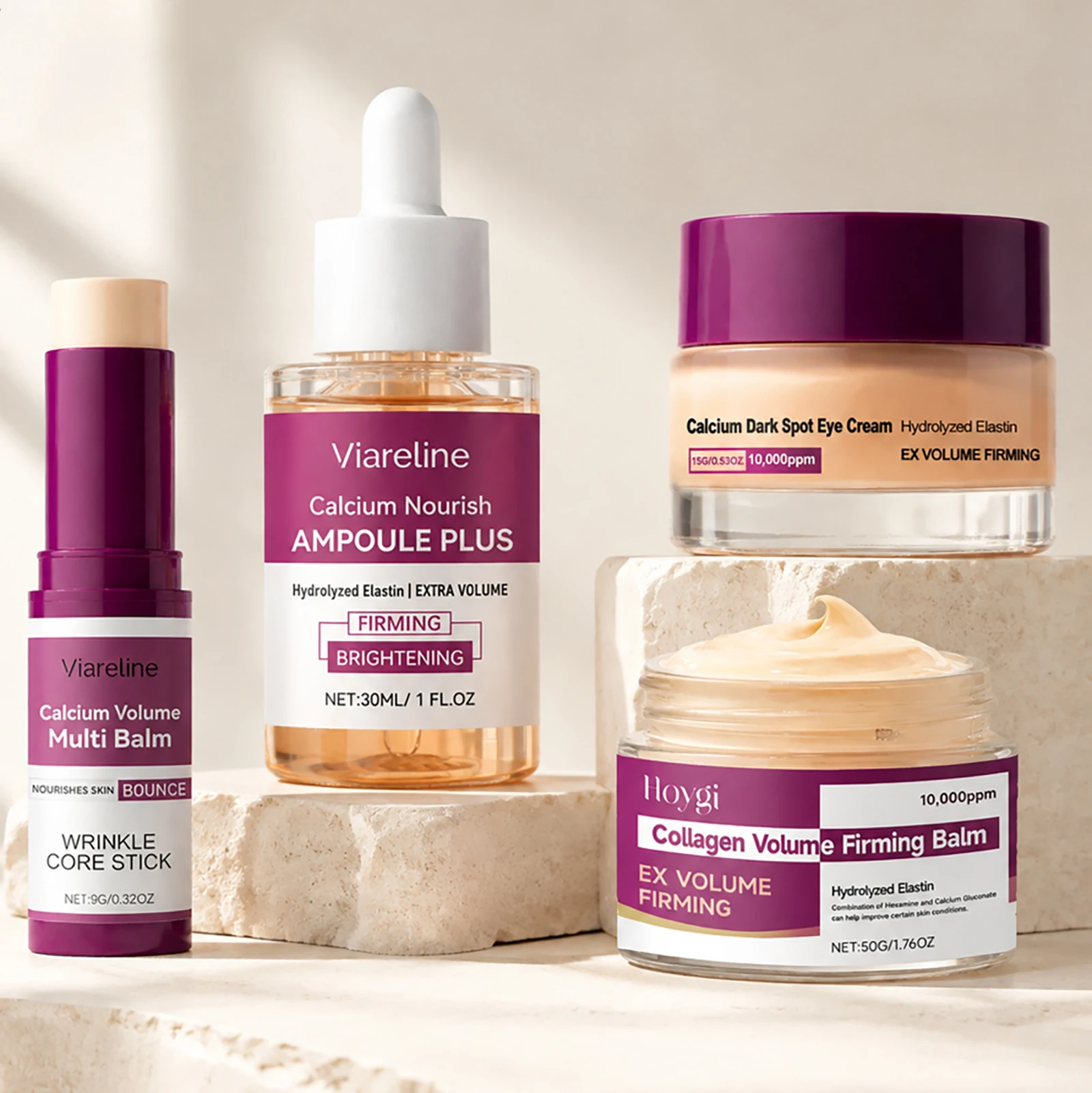 Luxury Skincare Korea - 한국 칼슘 영양 콜라겐 세트 에이징