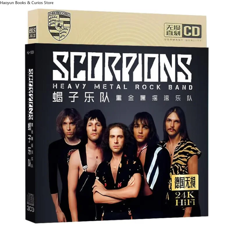 قرص مضغوط العقارب: هارد روك آند هيفي ميتال، 3 أقراص مضغوطة، قرص مضغوط معدني، مجموعة صندوق أقراص مضغوطة، قرص مضغوط معدني ثقيل #1