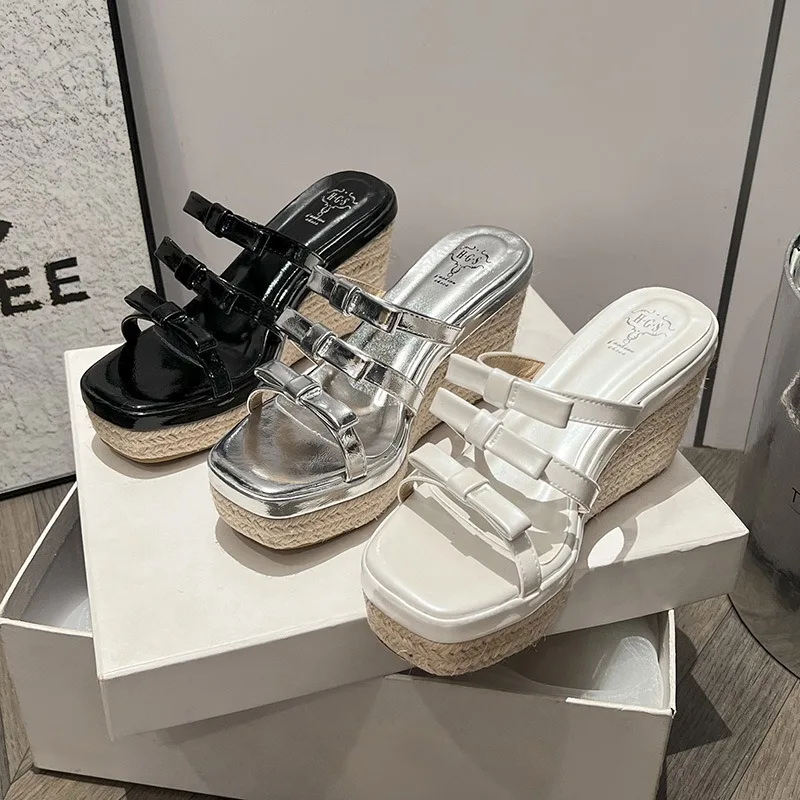 

2026 New Fashion Slippers High Quality Women's Shoes Designer High Heels for Woman Luxury Brand Wedge Sandals Zapatos De Mujer
