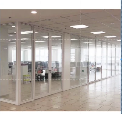 

Office Wall Interior Window Room Dividers Glass Pillar Partition