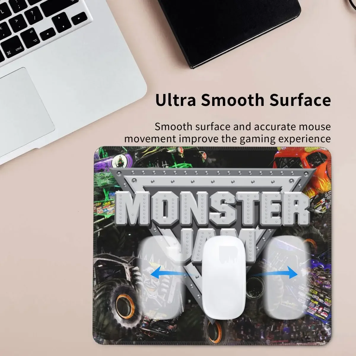 Classic Monster Jam Pattern Mouse Pad Computer Keyboard Mouse Mat Gamer PC Laptop Desk Mat Office Accessories Table Mats