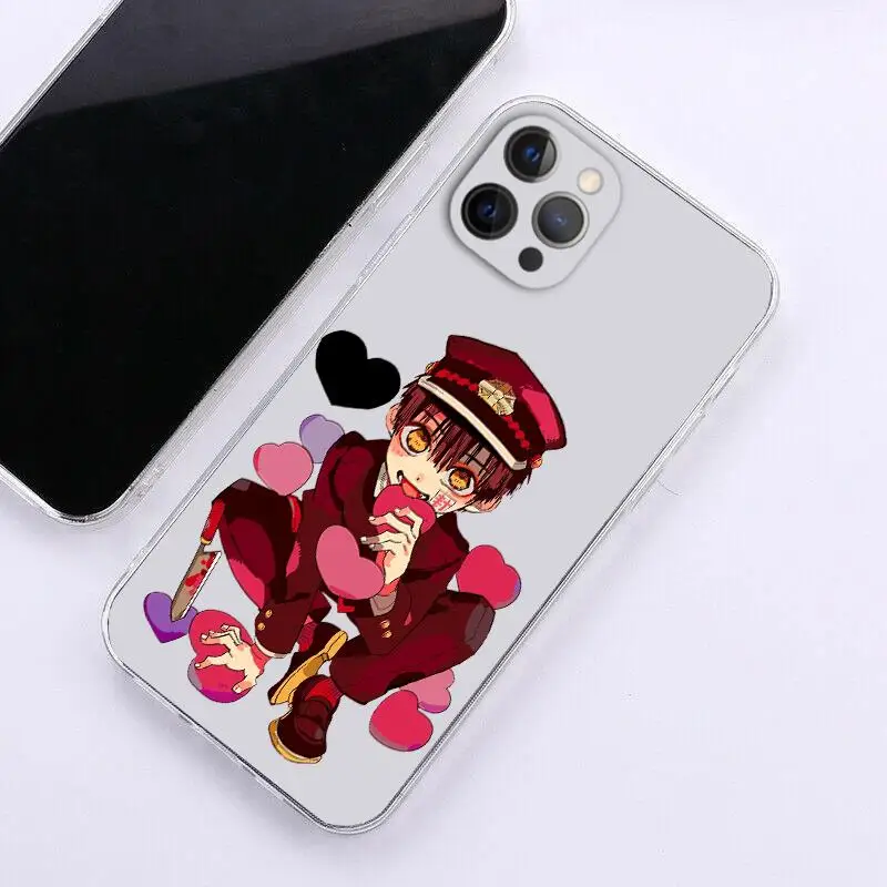 Japan Cartoon Animation Toilet Bound Hanako Kun TPU Case for iPhone 13 11 12 Mini Pro X XS XR Max 7 8 6 Plus SE 2020 Back Cove