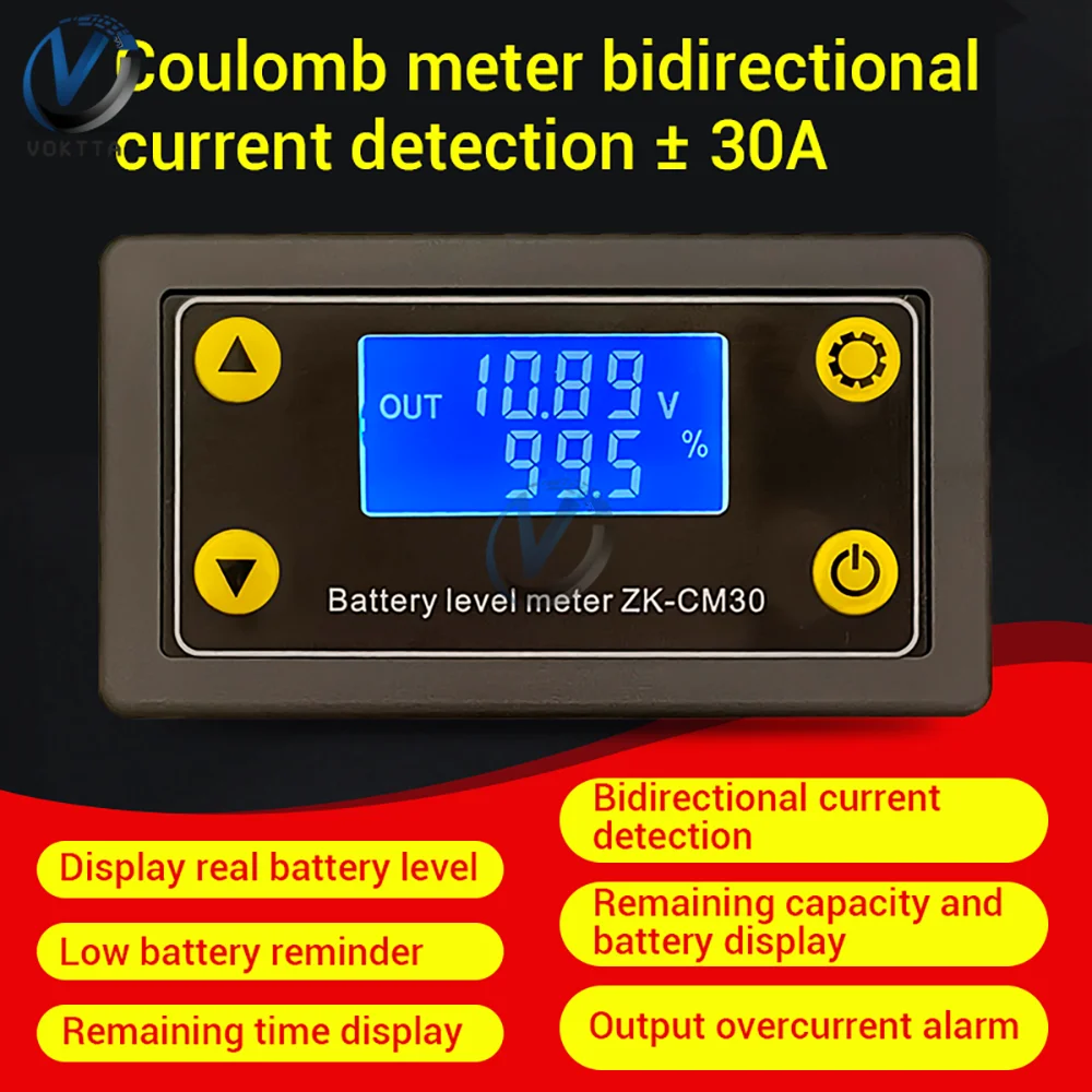 DC6-60V digitale Voltmeter Ampere meter Multifunktions-Leistungs messer Lithium-Batterie-Elektrizität tester Anzeige Coulomb Meter Monitor
