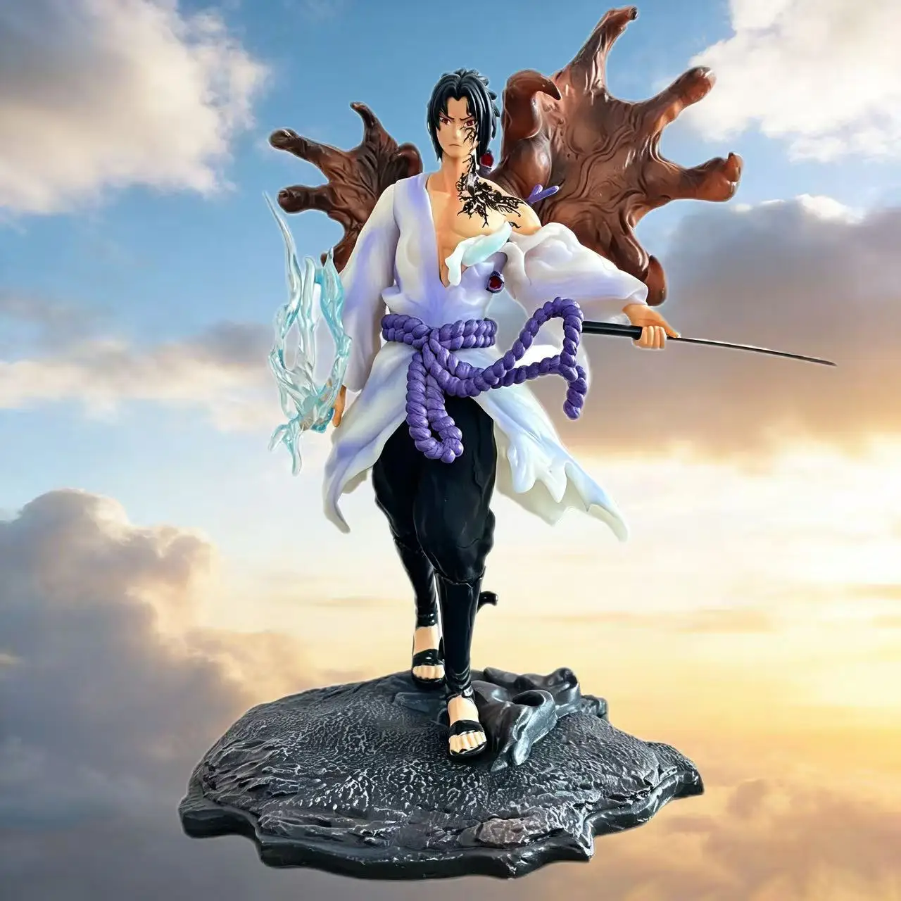 

28.5cm/12in Naruto Tiemu Uchiha Sasuke Anime Figure GK Action Figurine Pvc Statue Model Desktop Ornament Ideal Gift Toy