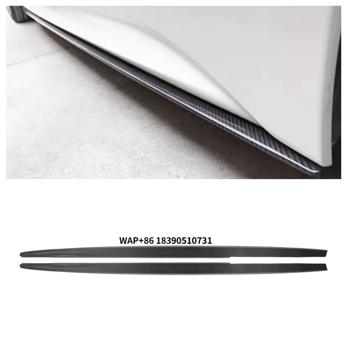 

High Quality Carbon Fiber MP Style Side Skirts for 3 Series F30 F35 2013--2018 Bumper Side Skirts Car Accessories
