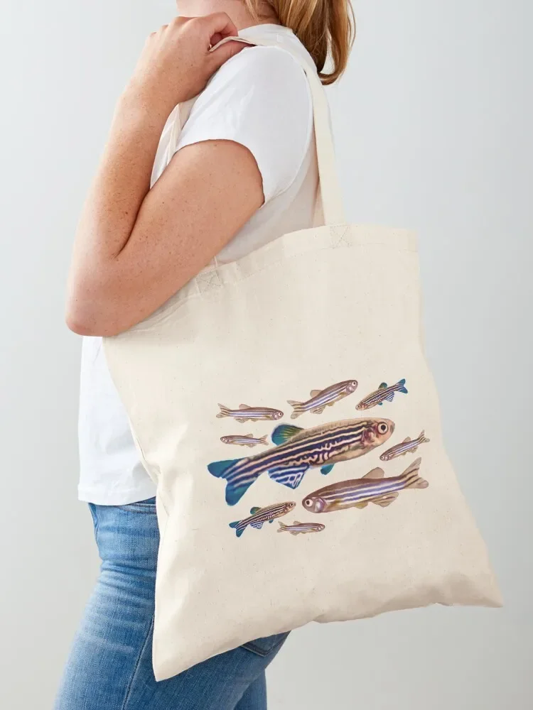 Zebrafish Danio Model Organism Genetics Biology Pattern Tote Bag Women's beach bags Lady bags custom tote bag Women's shopper