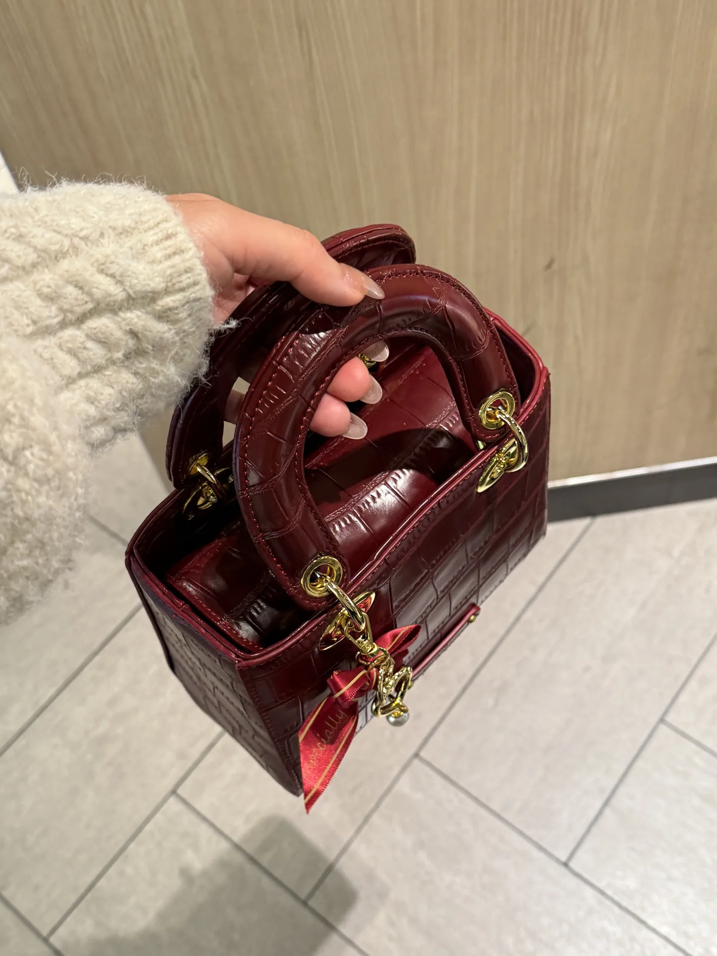 amiciyah-women's-fashion-luxury-crocodile-pattern-square-bag-wedding-shoulder-crossbody-bag-red-wine-color-new-2026