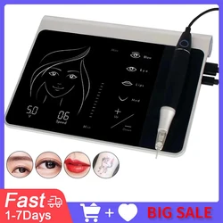 Kosmetikmaschine tattoo-maschinen Dermografo Microblading Charme Princesse Permanent Make-Up Maschine Tattoo Stift Augenbraue Lip Eyeline mit Patrone Nadel Leistungsstarke