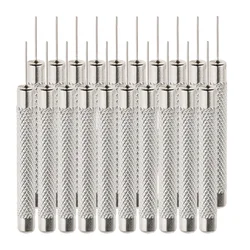 20 Pcs Pin Punch Hand Tools Pin Punch Remove And Adjust Watch Silver Workshop Equipment Aluminum Alloy Durable