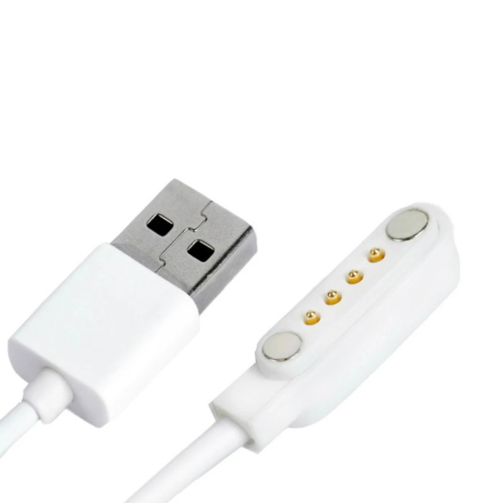 4 Pin 7.62 mm Charger Cord For q100 q750 GT68 GT88 G3 KW18 Y3 KW88 Smart Watch Accessory Magnetic Charging Cable