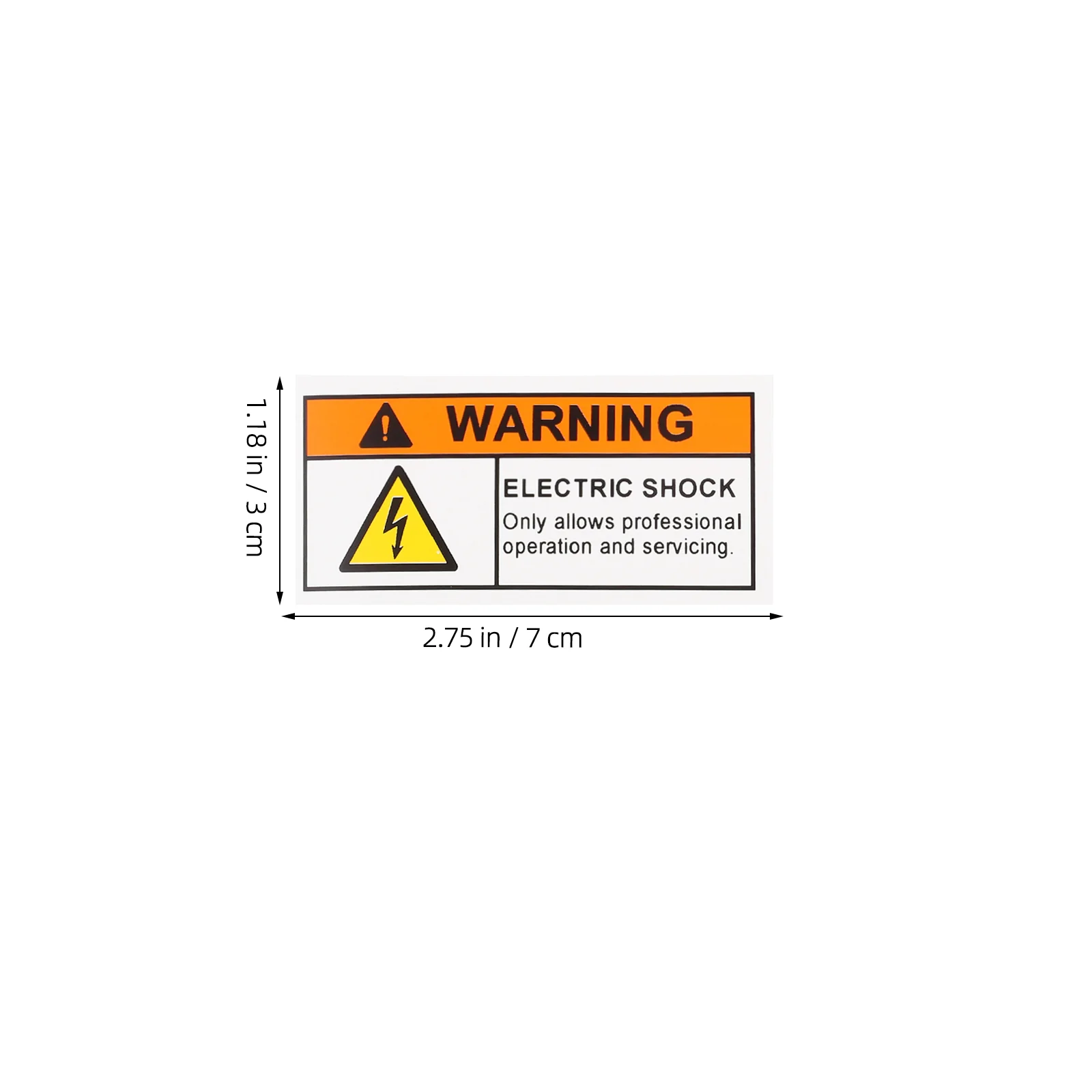 4 Pcs Beware of Electric Shock Sign Caution Stickers The Pvc Self-adhesive Electrical Room