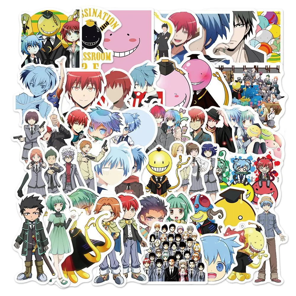 100pcs Assassination Classroom Korosensei Kawaii Graffiti Sticker Waterproof Decorative Ssticker Luggage Notebook Sticker