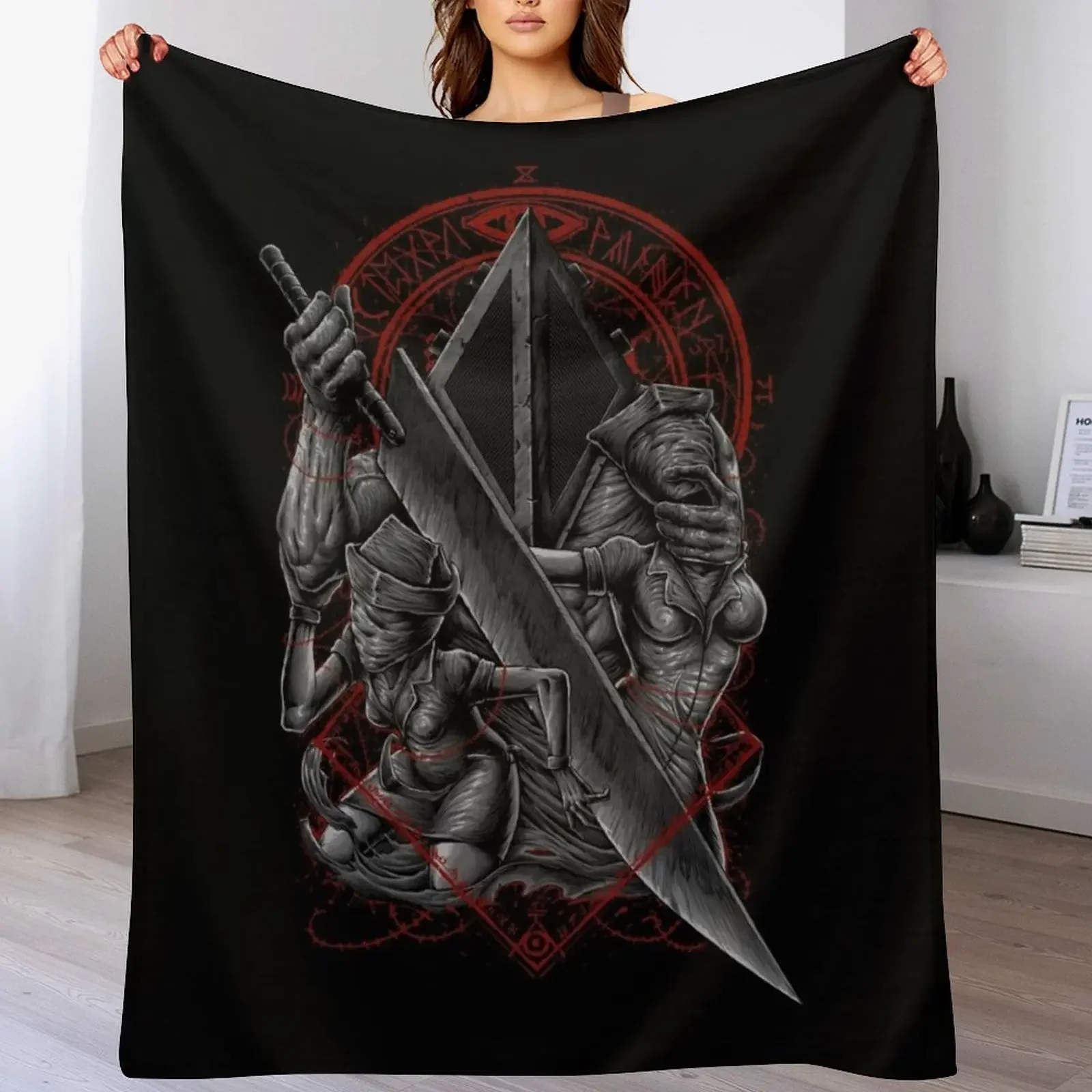 

Silent Hill Throw Blanket Easy Care Comfortable Blanket for Couch