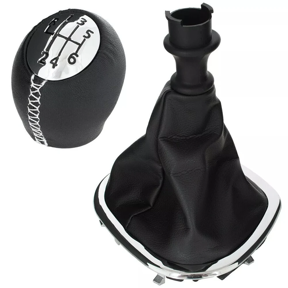 Leather Shift Knob Cover For Trafic Car Interior Upgrade Easy Installation Leather Cover Non-deformation Design