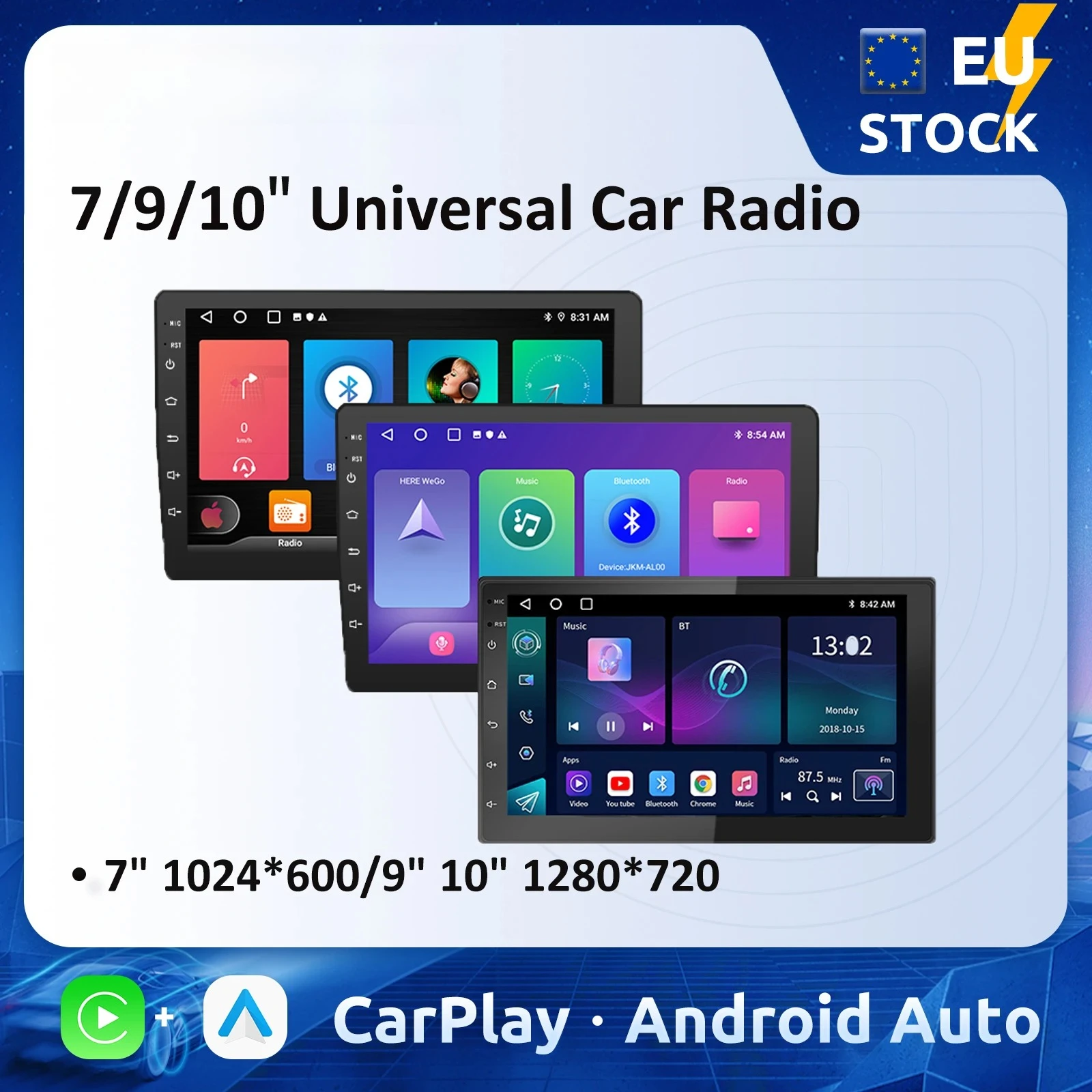 

ESSGOO 7 9 10" Car Radio Android Auto Carplay Car Stereo Multimedia Player Universal WIFI GPS Autoradio Car Intelligent Systems