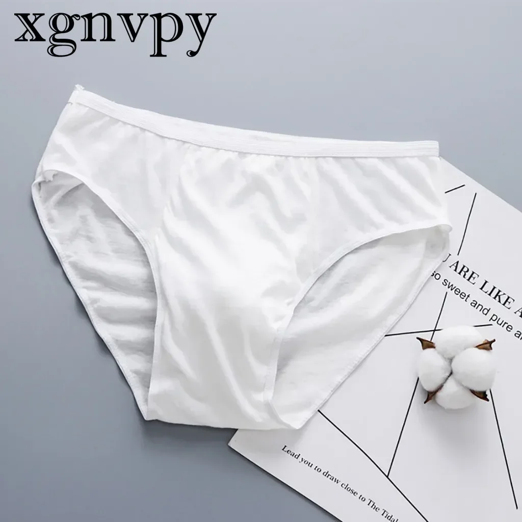 xgnvpy Cotton Disposable Men's Briefs Breathable Trunks Underwear Smooth Seamless Tanga Hombre Panties Undergarments