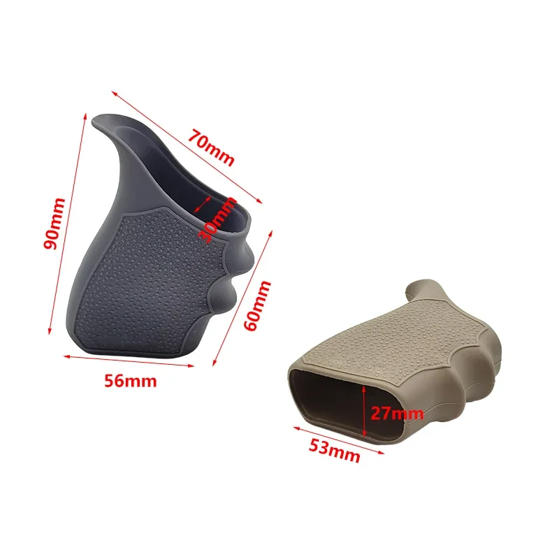 Tactical Anti-Slip Rubber Grip Sleeve for Glock G17 G18 G34 G47 Pistol Grip Cover Handgun Shooting Accessories