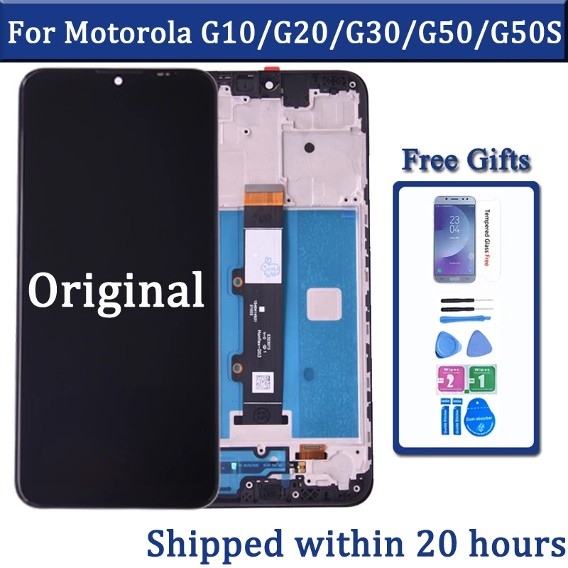 

Original For Motorola Moto G10 G20 G30 LCD Display Touch Screen Digitizer For Moto G30 G50 G60 G100 LCD Display Replacement