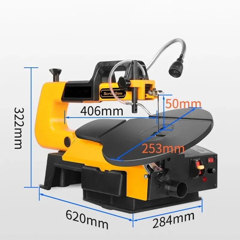 Woodworking DIY Table Angle Cutting Curve  Electric Jig Bench  16 inch Speed Adjustable Cutting Machine Table