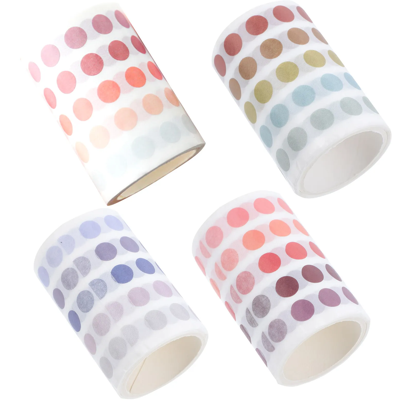 

4 шт. декоративные наклейки с точечным дизайном из полипропилена, самоклеящиеся, для скрапбукинга, канцелярские товары, материалы для рукоделия