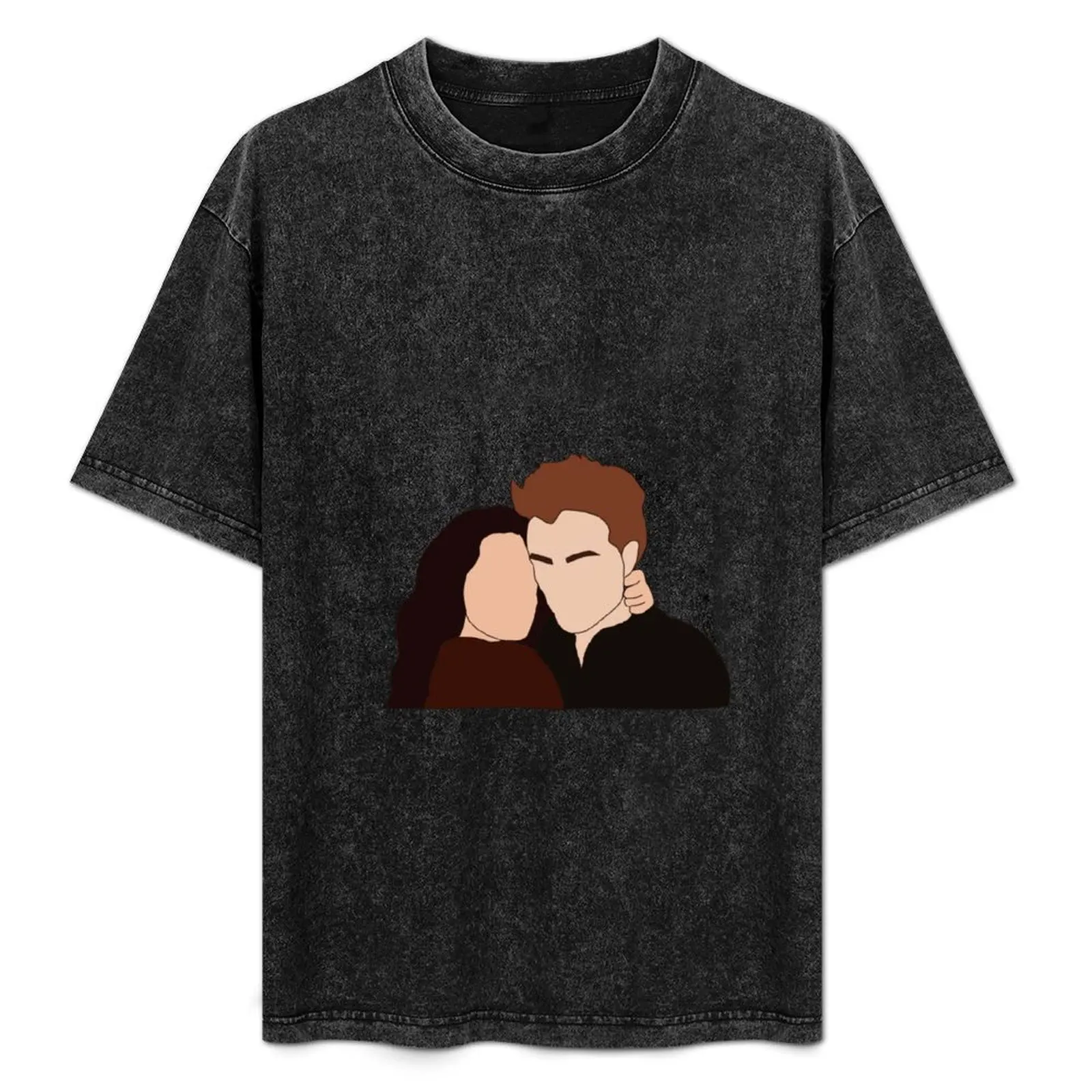

Edward and Bella T-Shirt t shirts for man cotton mens graphic t with prints man for men casual T-Shirt
