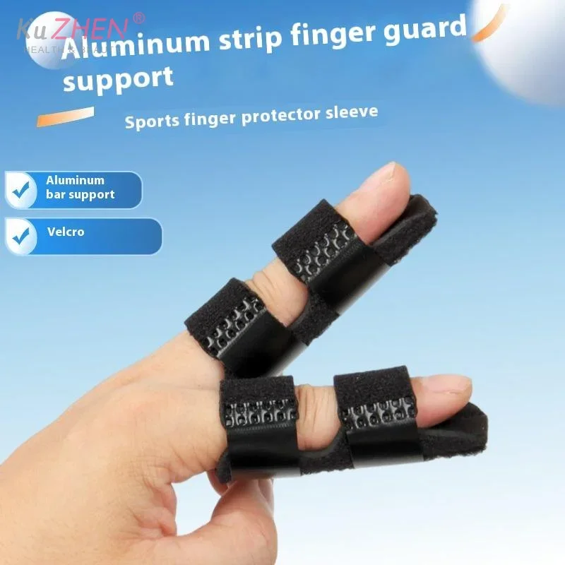 Finger Fixing Splint Straightening Brace Adjustable Strap With Aluminium Plate Support For Finger Corrector Knuckle Care Recover