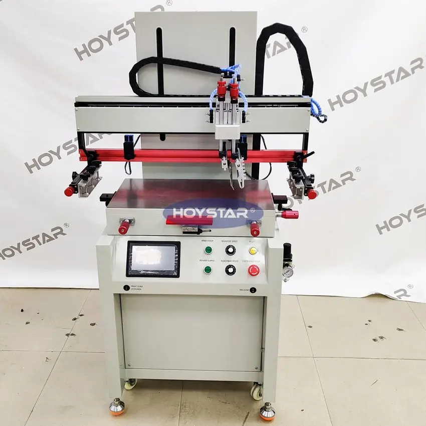 Semi-automatic Pneumatic Flatbed Screen Printing Machine for bag/Paper