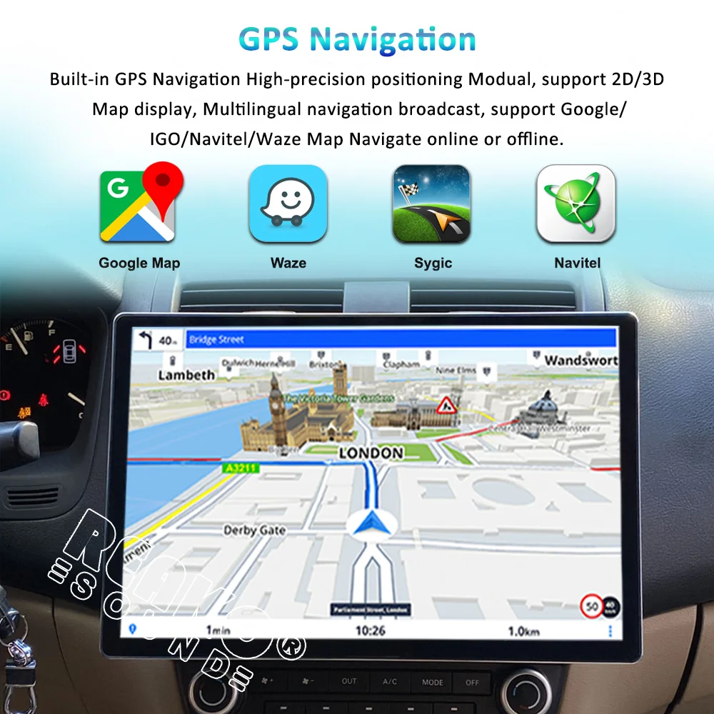 13.1 بوصة 2k شاشة مشغل فيديو السيارة TS10 6 + 128G Carplay QLED شاشة 8 Core CPU 4G GPS 360 وظيفة DVR BT راديو السيارة