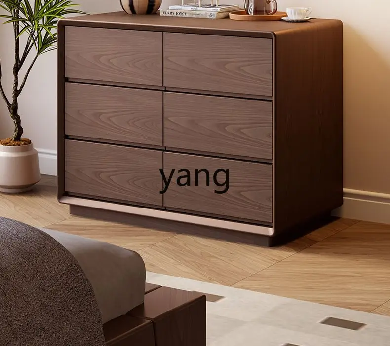 LTT household all-solid wood chest, bedroom storage cabinet against the wall, storage drawer, bucket cabinet