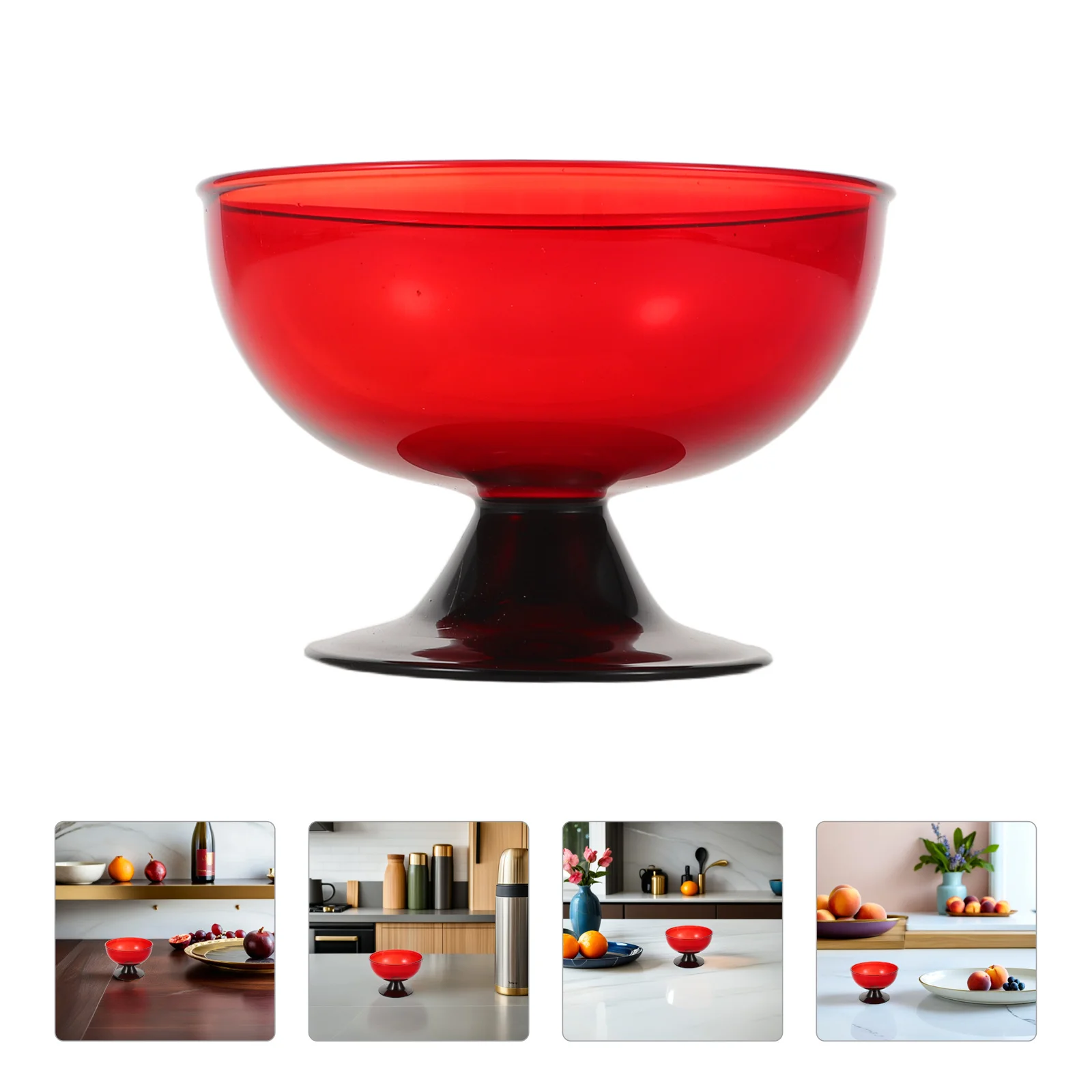 

Footed Ice Cream Bowl Heat Resistant Tall Glass Dessert Bowl for Fruit Salad Serving Party Entertaining Bowls Ice Cream Bowls