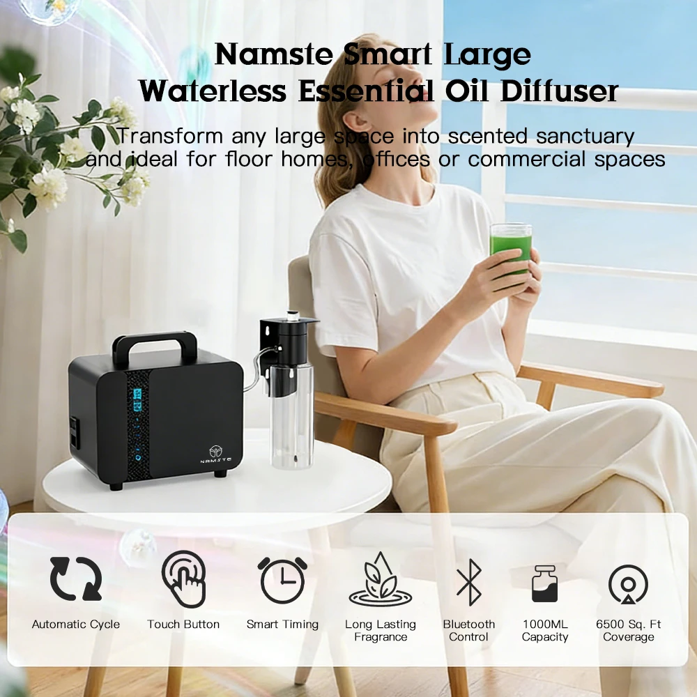 

NAMSTE Home Perfume Bluetooth APP Aroma Diffuser Air Freshener Metal Body 2025 New Product Hotel Flavoring Office Air Purifier