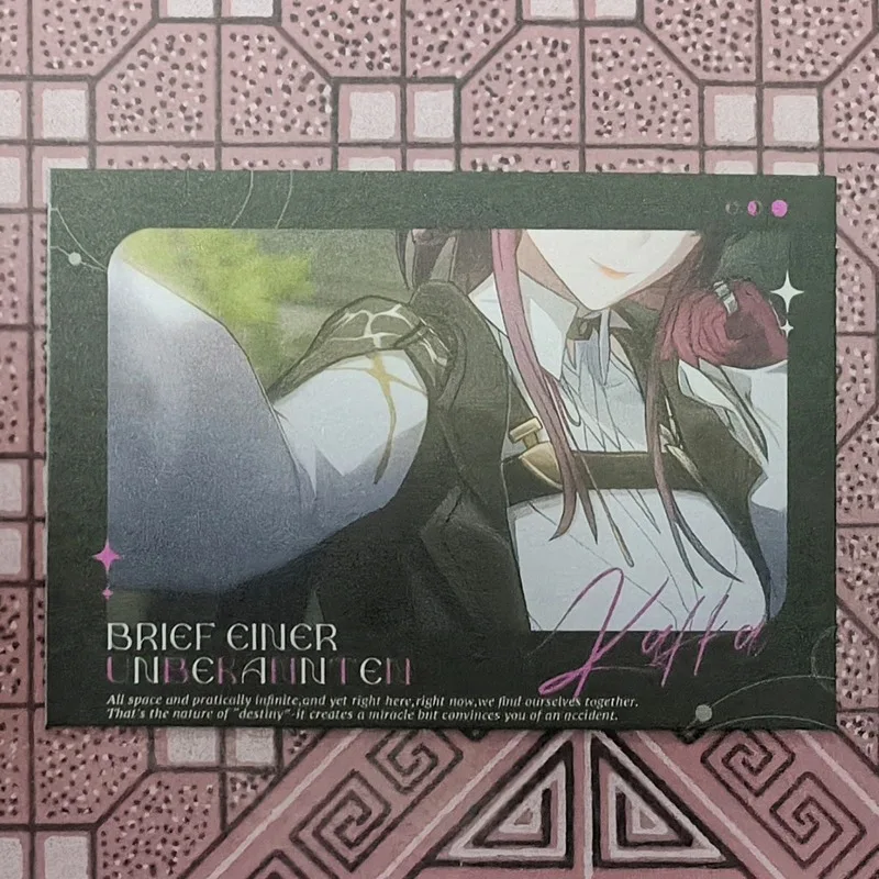 2Pcs/Pack Game Honkai: Star Rail Cartoon Anime Kafka Merch Fans Collection Character Card Birthday Gift