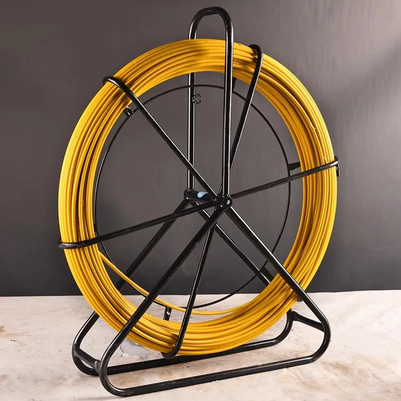 

100 м машина для нарезания резьбы по проволоке для электрика, кабель из стекловолокна, беговая штанга, лента для рыбы, устройство для очистки кабеля, лидер 4/5/7 мм