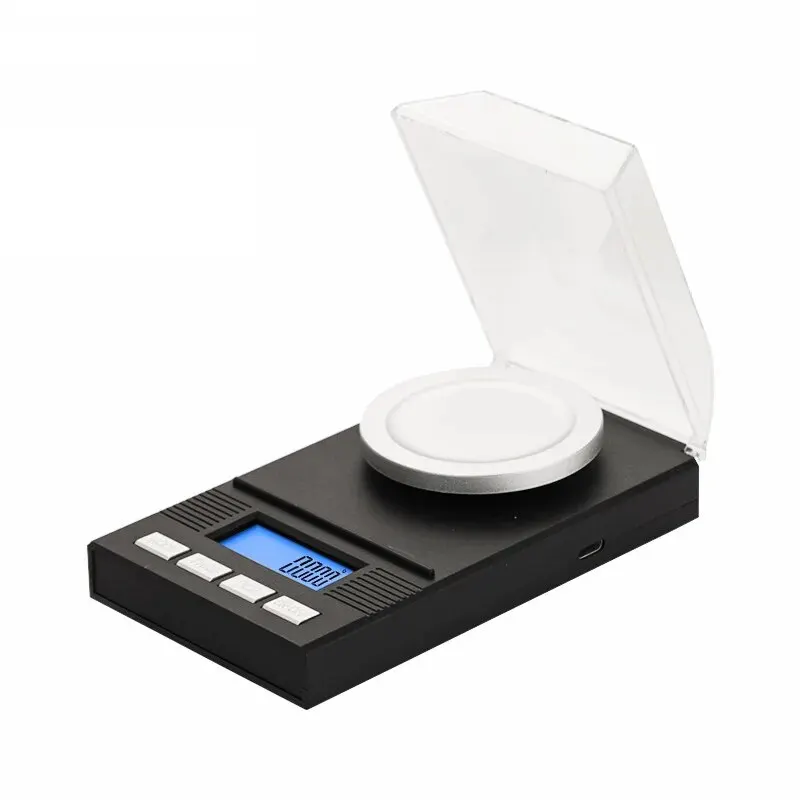 Small Experimental Electronic Balance Scale 0.001g Weighing Powder Medicine Milligrams Diamond Carat Mini Jewelry Gold Portable