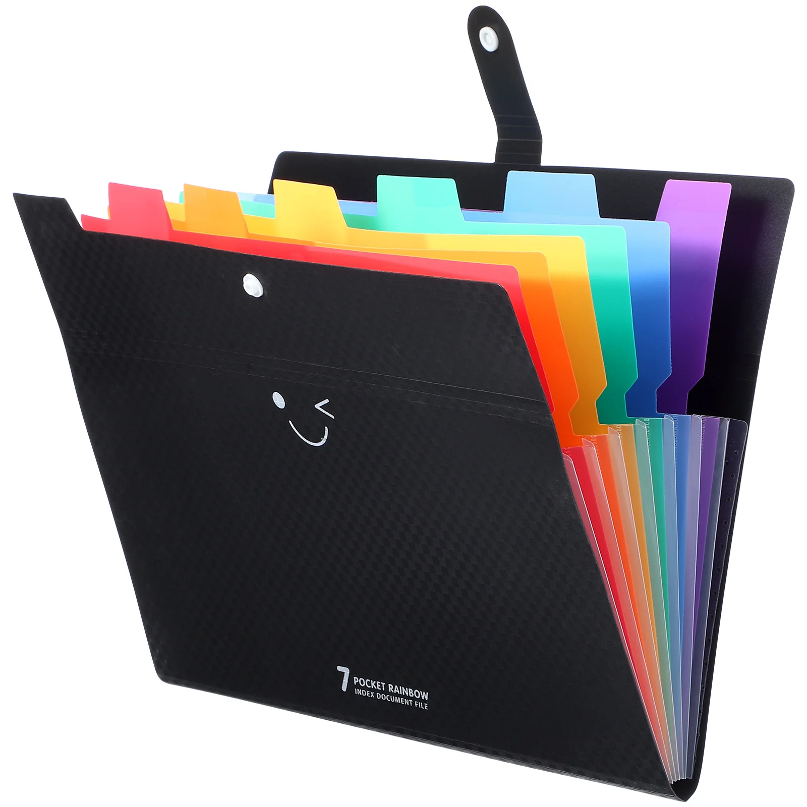Expanding File Folder Checkerboard Pattern Heavy Duty Plastic Color File Organizer Large Capacity Document Organizer Receipt