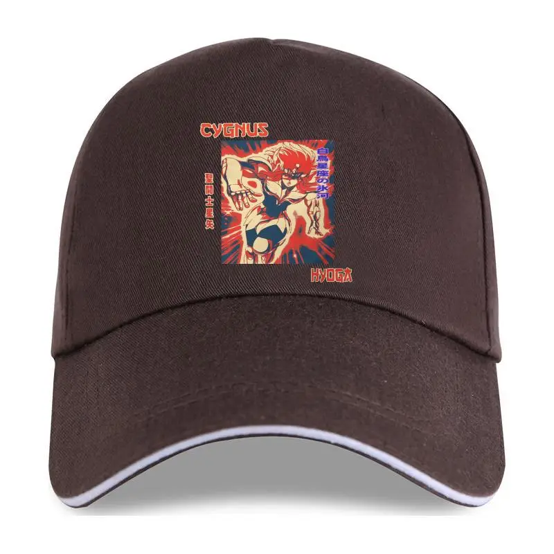 Cygnus Hyoga Hipster Saint Seiya Knights of the Zodiac Cosmo Athena Anime Male Graphic Streetwear Baseball cap Big Size