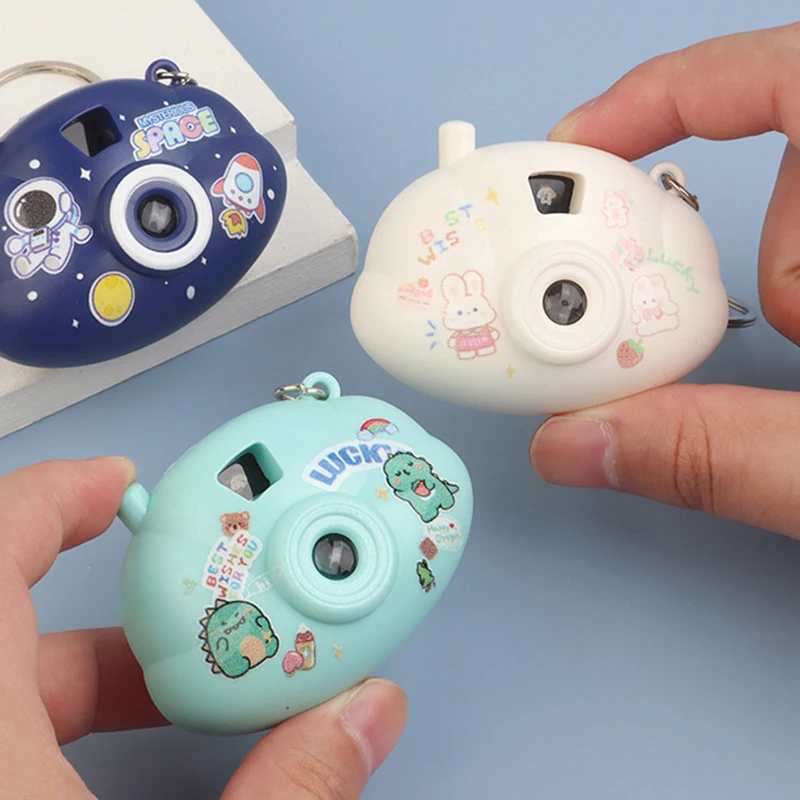 Creative Cute Cartoon Mini Camera Slideshow Light Projector Keychain Children's Toy Bag Pendant Accessories view 4