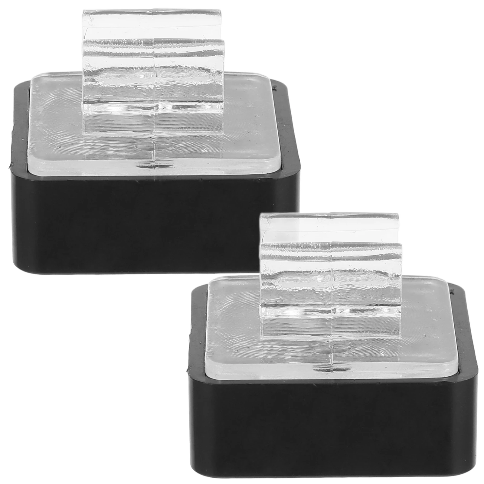 2Pcs Magnetic Display Stand Menu Holder Single Sign Holders Plastic Stands Counter Top Name Plate Desktop Clear Frame