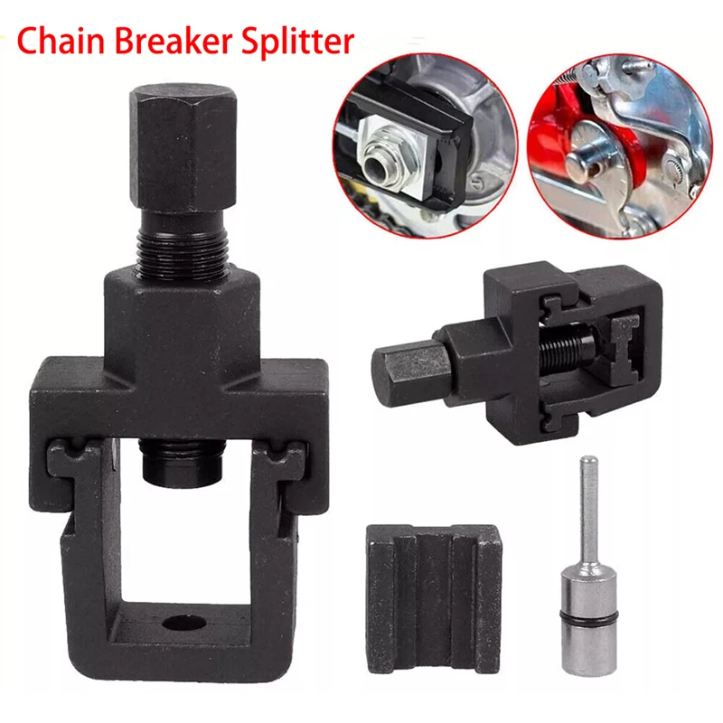 

Motorcycle Chain Remover Heavy Duty Motorcycle Chain Breaker & Riveter Mountain Bike Chain Removal Repair Tools Kit