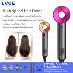 Secador de cabelo de íon negativo temperatura constante portátil ânion secador de cabelo secagem rápida profissional cuidados com o cabelo para viagens em casa